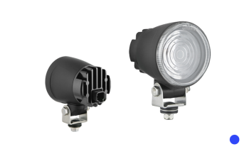 Speciális LED kék lámpa beépített Deutsch DT04-2P csatlakozóval - kék