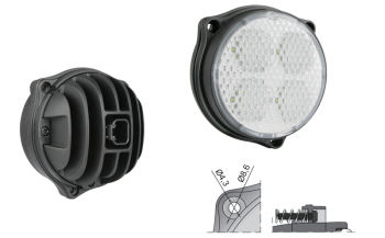 LED munkalámpa beépített Deutsch DT04-2P csatlakozóval (3 csavaros)