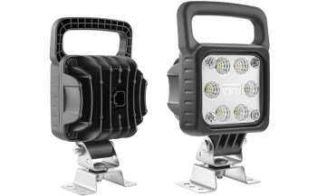 LED munkalámpa omega tartóval, beépített Deutsch DT04-2P csatlakozóval