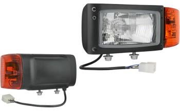 Fényszóró H4 típusú, kábellel, AMP csatlakozó - bal