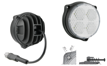 LED munkalámpa kábellel, Deutsch DT04-2P csatlakozó (3 csavaros)