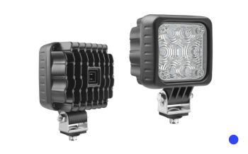 Speciális LED kék lámpa beépített AMP Faston csatlakozóval - kék