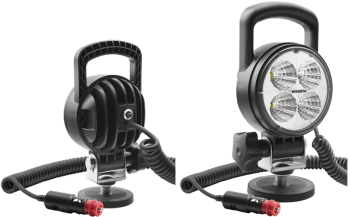 sugárzási szög 58°, 1000lm - LED modul 12V-24V, spirálkábel 8 m, szivargyújtó csatlak., fogantyú