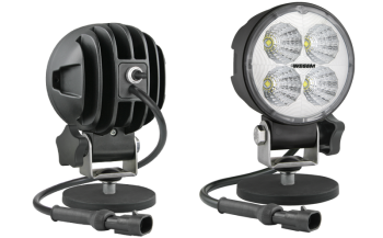 LED munkalámpa mágneses tartóval, kábellel, AMP SuperSeal csatlakozó, kapcsolóval