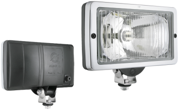 Halogén távolsági fényszoró krómozott kerettel