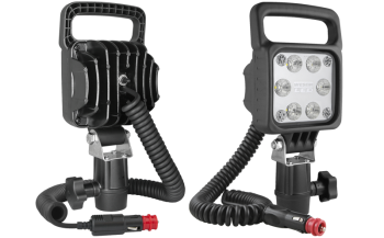 LED munkalámpa CAR3 tartóval, spirál kábeles, kapcsolóval