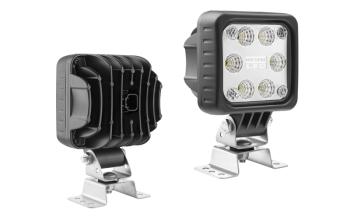 LED munkalámpa omega tartóval, beépített Deutsch DT04-2P csatlakozóval