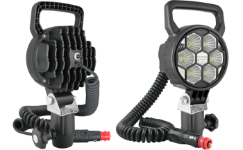 LED munkalámpa CAR3 tartóval, spirál kábeles, kapcsolóval