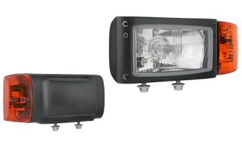 Fényszóró H4 típusú, beépített DT04-6P csatlakozóval - bal