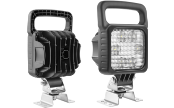 LED munkalámpa omega tartóval, beépített Deutsch DT04-2P csatlakozóval