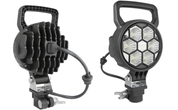 LED munkalámpa CAR1 tartóval, beépített AMP Faston csatlakozóval