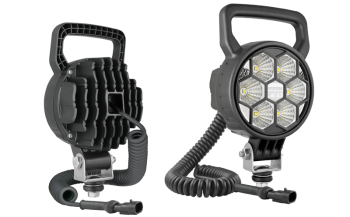 LED munkalámpa spirál kábeles, AMP SuperSeal csatlakozó