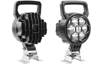 LED munkalámpa omega tartóval, beépített AMP Faston csatlakozóval