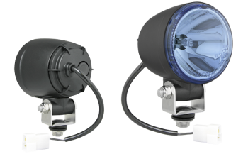 Halogén távolsági fényszóró, kábellel, AMP Faston csatlakozó - kék