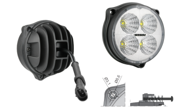 LED munkalámpa kábellel, H9-H11 csatlakozó (3 csavaros)