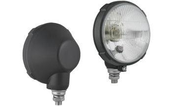 Fényszóró R2 típusú műanyag házban - függőlegesen felszerelve (fények: tompított, távolsági, parkoló)