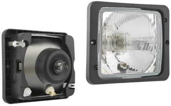 Fényszóró R2 típusú, kerettel (fények: tompított, távolsági, parkoló)