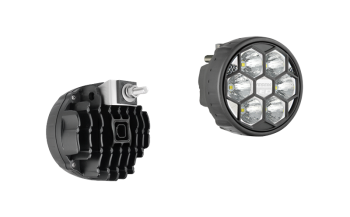 LED munkalámpa hátsó tartóval, beépített Deutsch DT04-2P csatlakozóval