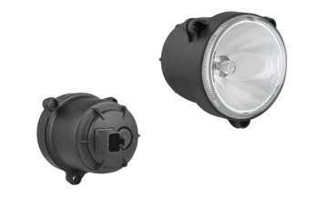 Halogén távolsági fényszóró, (3 csavaros), beépített Deutsch DT04-2P csatlakozóval