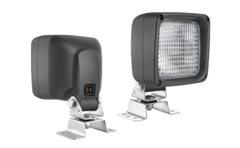 Halogén munkalámpa omega tartóval, beépített AMP Faston csatlakozóval