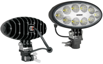 LED munkalámpa CAR1 tartóval, beépített Deutsch DT04-2P csatlakozóval