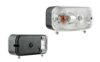 Első lámpa alsó rögzítéssel - jobb (fények: parkoló, elülső irányjelző)