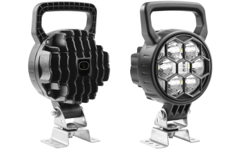 LED munkalámpa omega tartóval, beépített AMP SuperSeal csatlakozóval