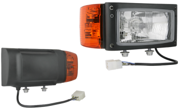 Fényszóró H4 típusú, kábellel, AMP csatlakozó - jobb