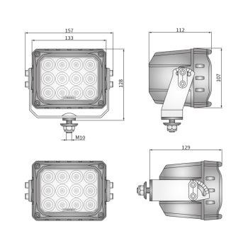 CRP3-FF 4° munkalámpák LED