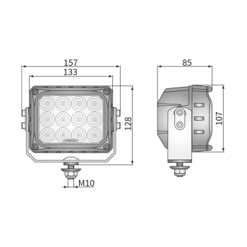 VALOUR LED távolsági fényszórók BLACK SERIES