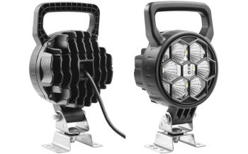 LED munkalámpa omega tartóval, kábellel