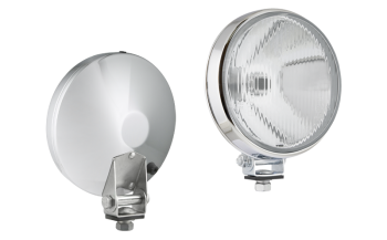 Halogén távolsági fényszóró fém krómozott ház