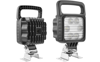 LED munkalámpa omega tartóval, beépített AMP Faston csatlakozóval