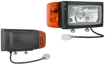 Fényszóró H4 típusú, kábellel, AMP csatlakozó - jobb