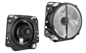 Fényszóró VW Golf 2-hez, H4-tuning típusú (fények: tompított, távolsági, parkoló)