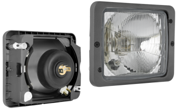 Fényszóró R2 típusú, kerettel (fények: tompított, távolsági, parkoló)