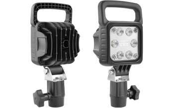 LED munkalámpa CAR3 tartóval, beépített Deutsch DT04-2P csatlakozóval