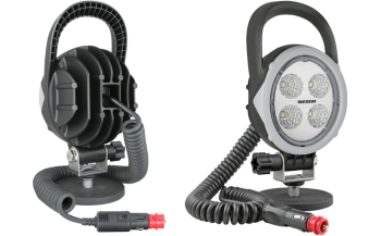 LED munkalámpa mágneses tartóval, spirál kábeles