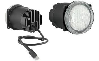 LED nappali menetjelző lámpák kábellel, Deutsch DT04-2P csatlakozó (4 csavaros)