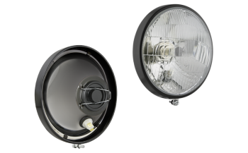 Fényszóróbetét, H4 típusú fém kerettel - függőlegesen felszerelve (fények: tompított, távolsági, parkoló)