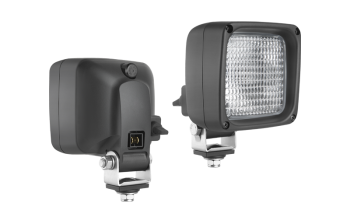 Halogén munkalámpa beépített AMP Faston csatlakozóval, kapcsolóval