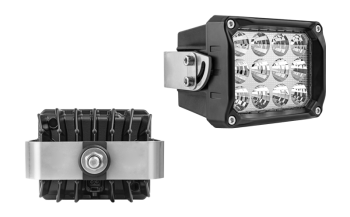 LED munkalámpa hátsó tartóval, beépített Deutsch DT04-2P csatlakozóval