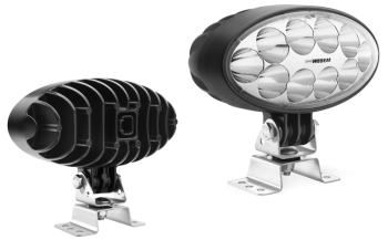 LED munkalámpa omega tartóval, beépített Deutsch DT04-2P csatlakozóval