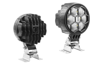LED munkalámpa omega tartóval, beépített Deutsch DT04-2P csatlakozóval