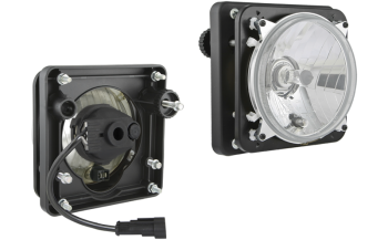 Hermetikus fényszóró Ø139, H4/R2 típusú, kézi beállítóval (fények: tompított, távolsági, parkoló)