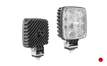 LED munkalámpa beépített AMP SuperSeal csatlakozóval - piros fény