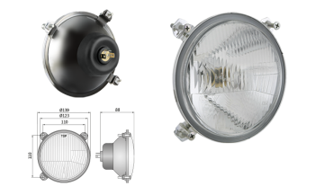 Fényszóró R2 típusú - jobb oldali közlekedés (fények: tompított, távolsági) - jobb