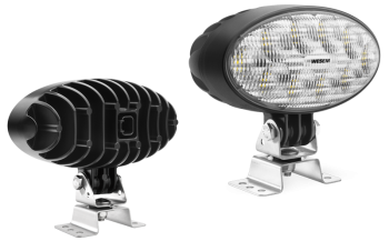 LED munkalámpa omega tartóval, beépített Deutsch DT04-2P csatlakozóval