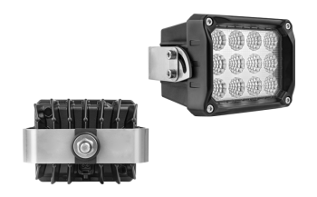 LED munkalámpa hátsó tartóval, beépített Deutsch DT04-2P csatlakozóval