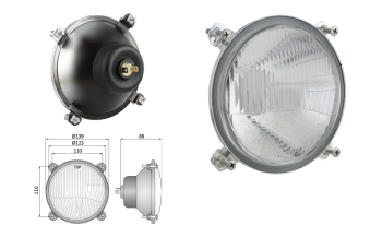 Fényszóró R2 típusú - jobb oldali közlekedés (fények: tompított, távolsági)